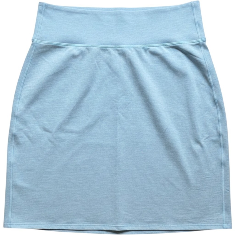 Athleta Skirt Blue Heathered Knee Length Athleisure Skirt Women's Size L